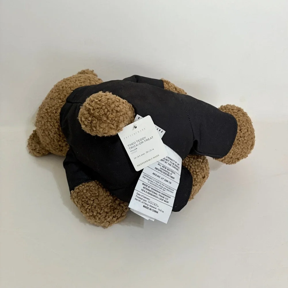 NWT! POTTERY BARN Theo Teddy Trick-or-Treating Pillow Bear Halloween Potterybarn